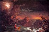 Thomas Cole Famous Paintings - The Voyage of Life Manhood